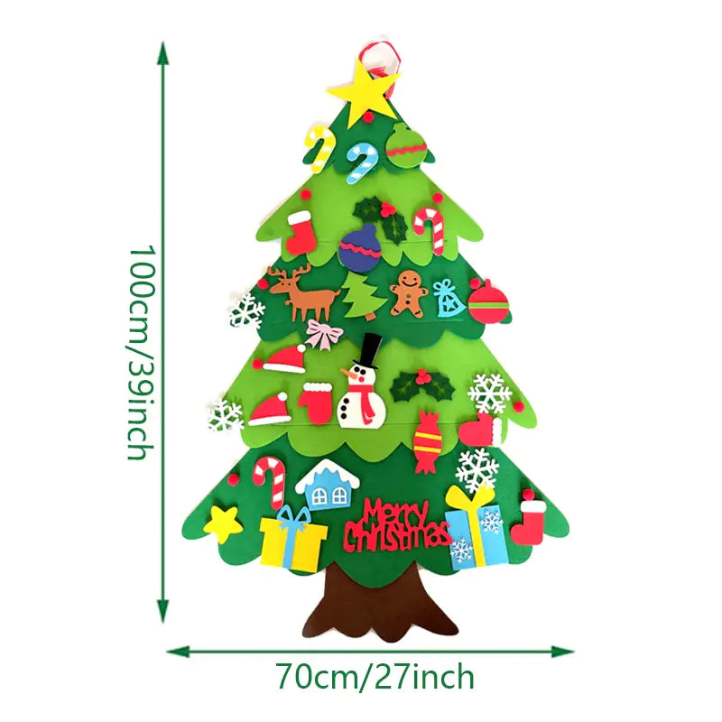 🎄🎁EarlyChristmas Sale 50% OFF - DIY Felt Christmas Tree Set🎁