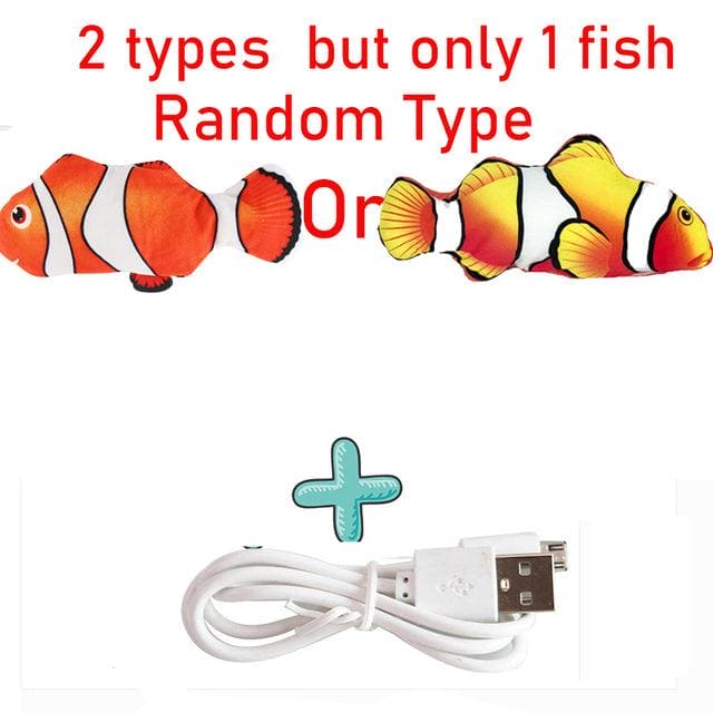 Cats USB Charger Interactive Toy Fish - Wowza Toko