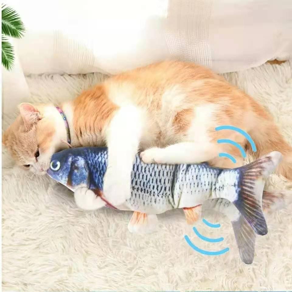 Cats USB Charger Interactive Toy Fish - Wowza Toko